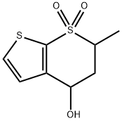 4-羟基-6-甲基-5,6-二氢-4H-噻吩并[2,3-B]噻喃7,7-二氧化物 结构式