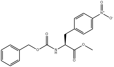 methyl (S)-2-(((benzyloxy)carbonyl) amino)- 3-(4-nitrophenyl) propanoate 结构式