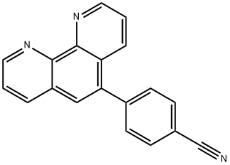 4-(1,10-phenanthrolin-5-yl)benzonitrile 结构式