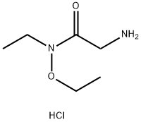 2-氨基-N-乙氧基-N-乙基乙酰胺盐酸盐 结构式