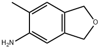 6-甲基-1,3-二氢异苯并呋喃-5-胺 结构式