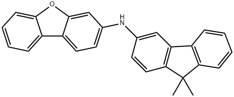 N-(9,9-二甲基-9H-芴-2-基)二苯并[B,D]呋喃-3-胺 结构式