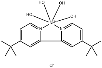 4,4'-二-叔丁基-2,2'-联吡啶四水二氯化镍 结构式