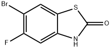 5-氟-6-溴-2(3H)苯并噻唑酮 结构式