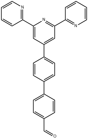 4'-([2,2':6',2"-terpyridin]-4'-yl)-[1,1'-biphenyl]-4-carbaldehyde 结构式