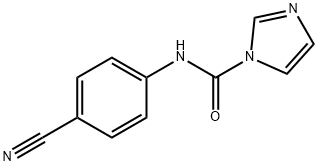 N-(4-氰基苯基)-1H-咪唑-1-甲酰胺 结构式