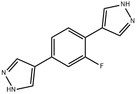 4,4'-(2-fluoro-1,4-phenylene)bis(1H-pyrazole) 结构式