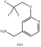 (2-(2,2,2-三氟乙氧基)吡啶-4-基)甲胺盐酸盐 结构式