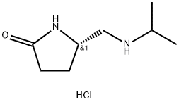 (5S)-5-{[(propan-2-yl)amino]methyl}pyrrolidin-2-one hydrochloride 结构式
