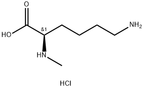 D-Lysine, N2-methyl-, hydrochloride (1:1) 结构式