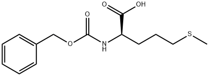 (R)-2-(CBZ-氨基)-5-(甲硫基)戊酸 结构式