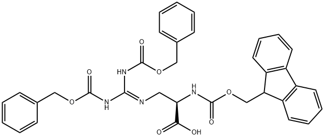 FMOC-D-ALG(Z)2-OH 结构式