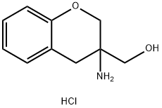 (3-氨基苯并二氢吡喃-3-基)甲醇盐酸盐 结构式