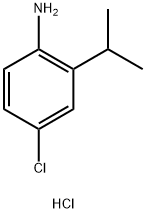 4-氯-2-异丙基苯胺(盐酸盐) 结构式