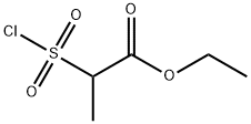 Propanoic acid, 2-(chlorosulfonyl)-, ethyl ester 结构式