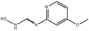 (E)-N-hydroxy-N'-(4-methoxypyridin-2-yl)methanimidamide 结构式