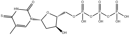 Thymidine 5'-(tetrahydrogen triphosphate), 4-thio- 结构式