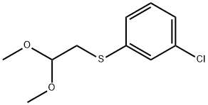 Benzene, 1-chloro-3-[(2,2-dimethoxyethyl)thio]- 结构式