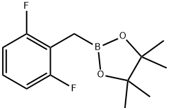 2-(2,6-二氟苄基)-4,4,5,5-四甲基-1,3,2-二氧杂硼烷 结构式