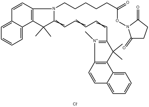 CY5.5 琥珀酰亚胺酯 结构式