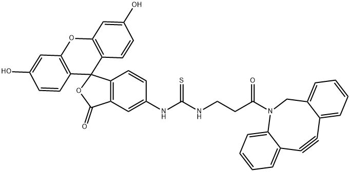 Fluorescein-DBCO 结构式