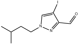 4-iodo-1-(3-methylbutyl)-1H-pyrazole-3-carbaldehyde 结构式