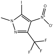 5-iodo-1-methyl-4-nitro-3-(trifluoromethyl)-1H-pyrazole 结构式