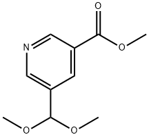 Methyl 5-(dimethoxymethyl)pyridine-3-carboxylate 结构式