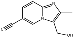3-(羟甲基)-2-甲基咪唑并[1,2-A]吡啶-6-甲腈 结构式