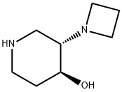 (3S,4S)-3-(氮杂环丁烷-1-基)哌啶-4-醇 结构式