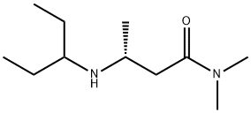 (R)-N,N-二甲基-3-(戊-3-基氨基)丁酰胺 结构式