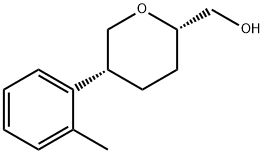 ((2S,5R)-5-(邻甲苯基)四氢-2H-吡喃-2-基)甲醇 结构式