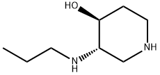 (3S,4S)-3-(丙氨基)哌啶-4-醇 结构式
