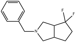 Cyclopenta[c]pyrrole, 4,4-difluorooctahydro-2-(phenylmethyl)- 结构式