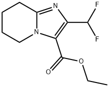 2-(二氟甲基)-5,6,7,8-四氢咪唑并[1,2-A]吡啶-3-甲酸乙酯 结构式