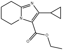 2-环丙基-5,6,7,8-四氢咪唑并[1,2-A]吡啶-3-甲酸乙酯 结构式