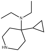 4-环丙基-N,N-二乙基哌啶-4-胺 结构式