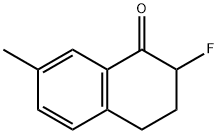 2-氟-7-甲基-3,4-二氢萘-1(2H)-酮 结构式