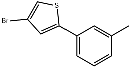 4-溴-2-(间甲苯基)噻吩 结构式