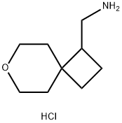 {7-oxaspiro[3.5]nonan-1-yl}methanamine hydrochloride 结构式
