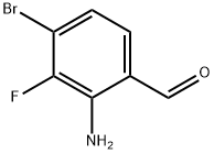 2-氨基-4-溴-3-氟苯甲醛 结构式