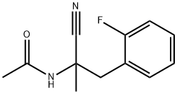 N-{1-cyano-1-[(2-fluorophenyl)methyl]ethyl}acetamide 结构式