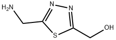 1,3,4-Thiadiazole-2-methanol, 5-(aminomethyl)- 结构式