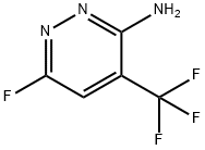 3-Pyridazinamine, 6-fluoro-4-(trifluoromethyl)- 结构式