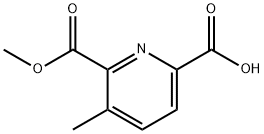 6-(甲氧羰基)-5-甲基吡啶甲酸 结构式