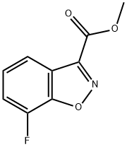 methyl 7-fluoro-1,2-benzoxazole-3-carboxylate 结构式