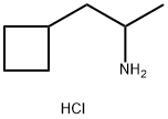 1-cyclobutylpropan-2-amine hydrochloride 结构式
