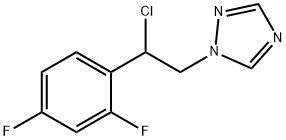 1-(2-chloro-2-(2,4-difluorophenyl)ethyl)-1H-1,2,4-triazole 结构式