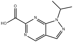 1-propan-2-ylpyrazolo[3,4-d]pyrimidine-6-carboxylic acid 结构式