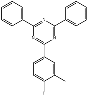 1,3,5-Triazine, 2-(4-fluoro-3-methylphenyl)-4,6-diphenyl- 结构式
